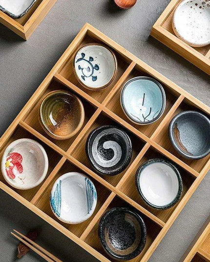 Sophisticated Japanese Ceramic Serving Set: Elevate Your Dining with Style and Elegance