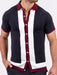 Stylish Men's Color Block Casual Shirt with Short Sleeves