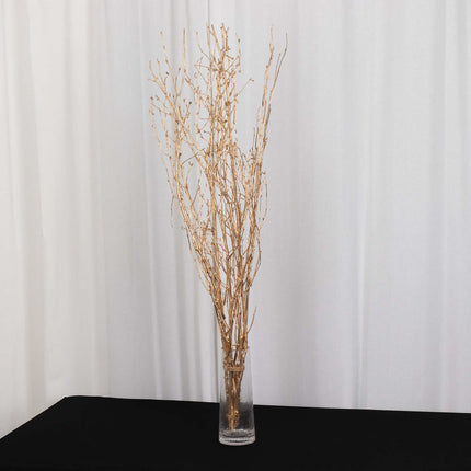 AliKopy 6-Pack 46" Metallic Gold Birch Branches - Decorative Twigs for