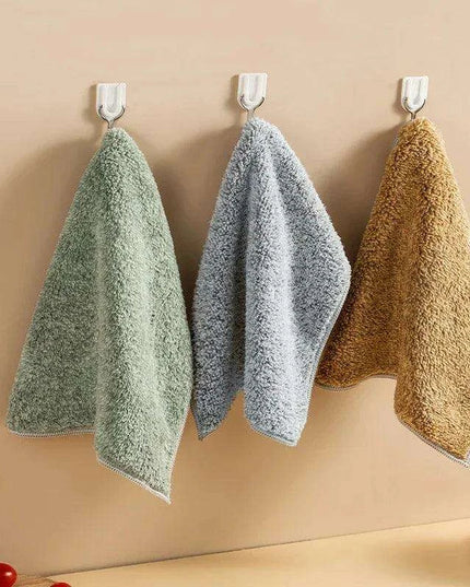 Eco-Conscious Bamboo Kitchen Towels Set - Essential Cleaning Accessories for a Green Home