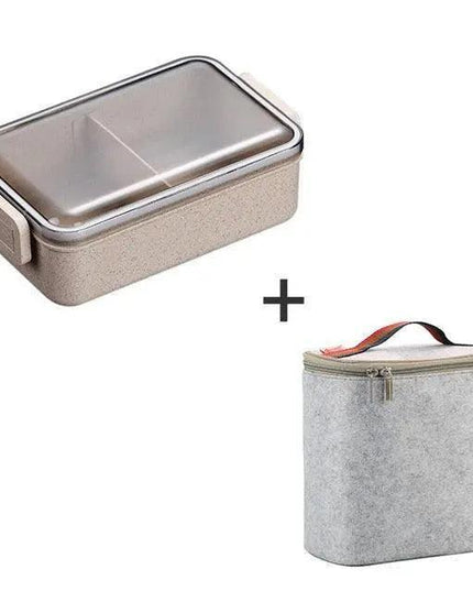 Sustainable Wheat Straw Lunch Box with Utensils: Your Eco-Conscious Mealtime Essential
