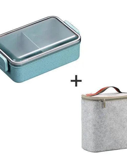 Sustainable Wheat Straw Lunch Box with Utensils: Your Eco-Conscious Mealtime Essential