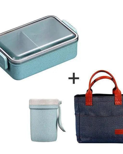 Sustainable Wheat Straw Lunch Box with Utensils: Your Eco-Conscious Mealtime Essential