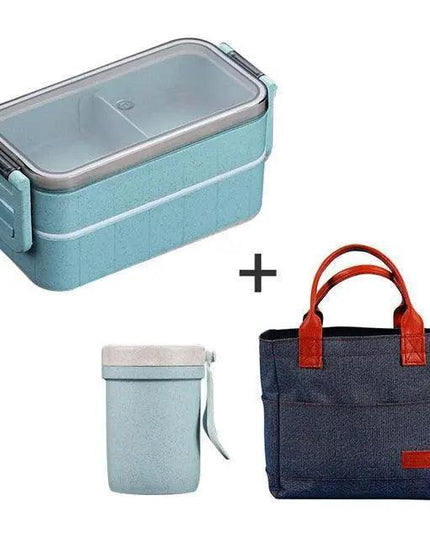 Sustainable Wheat Straw Lunch Box with Utensils: Your Eco-Conscious Mealtime Essential