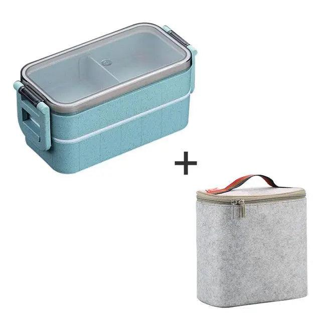 Sustainable Wheat Straw Bento Lunch Box: Eco-Friendly Mealtime Solution
