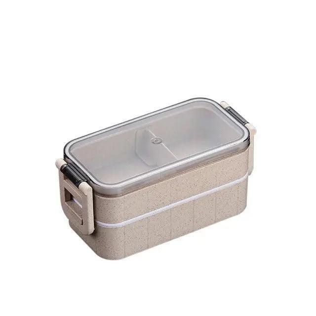 Sustainable Wheat Straw Lunch Box with Utensils: Your Eco-Conscious Mealtime Essential