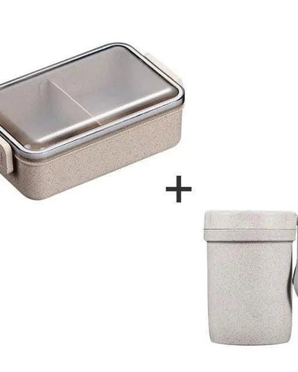 Sustainable Wheat Straw Lunch Box with Utensils: Your Eco-Conscious Mealtime Essential