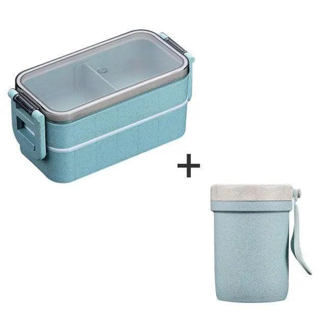 Sustainable Wheat Straw Lunch Box with Utensils: Your Eco-Conscious Mealtime Essential