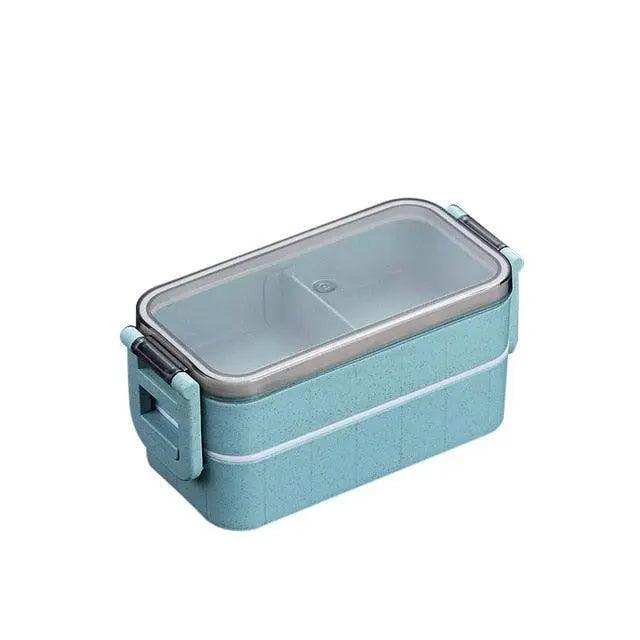 Eco-Friendly Wheat Straw Bento Box with Utensils: Sustainable Mealtime Companion