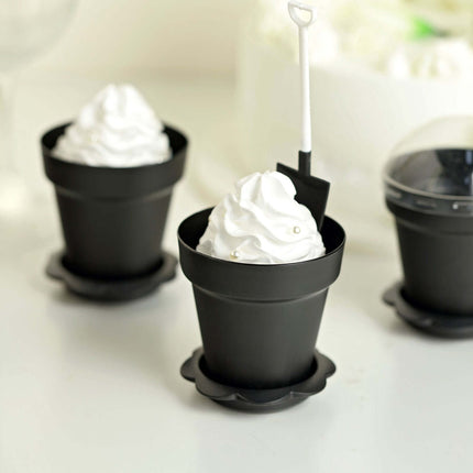 AliKopy 12-Pack Dessert Cups - Succulent Planter Design, Lids & Shovel