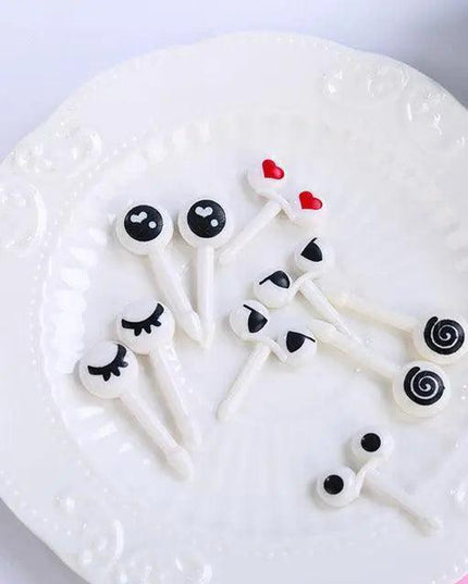 Whimsical Mini Cartoon Snack Cake Picks for Kids