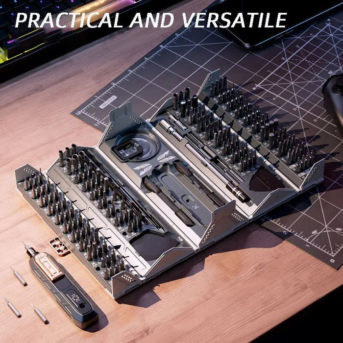 180-Piece Magnetic Head Screwdriver Set - Complete Chrome-Vanadium Steel Precision Kit