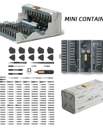180-Piece Premium Magnetic Screwdriver Set with Chrome-Vanadium Steel Tools