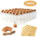 Chic Glass Bottle Set for Wedding Favors and Decor with Rustic Cork Lids