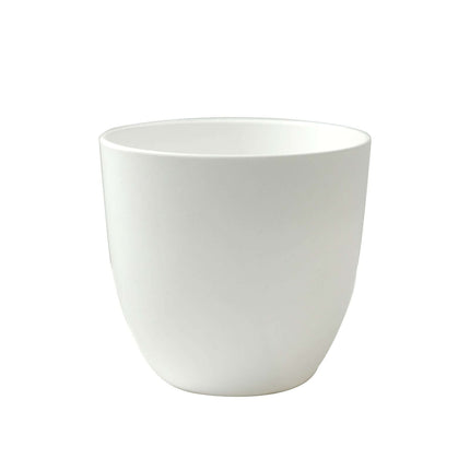 AliKopy 2-Pack 5.5" White Planter Pots with Macrame Holders
