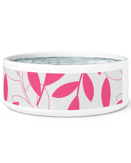 Chic Ceramic Pet Bowl with Adorable Paw Print Accent