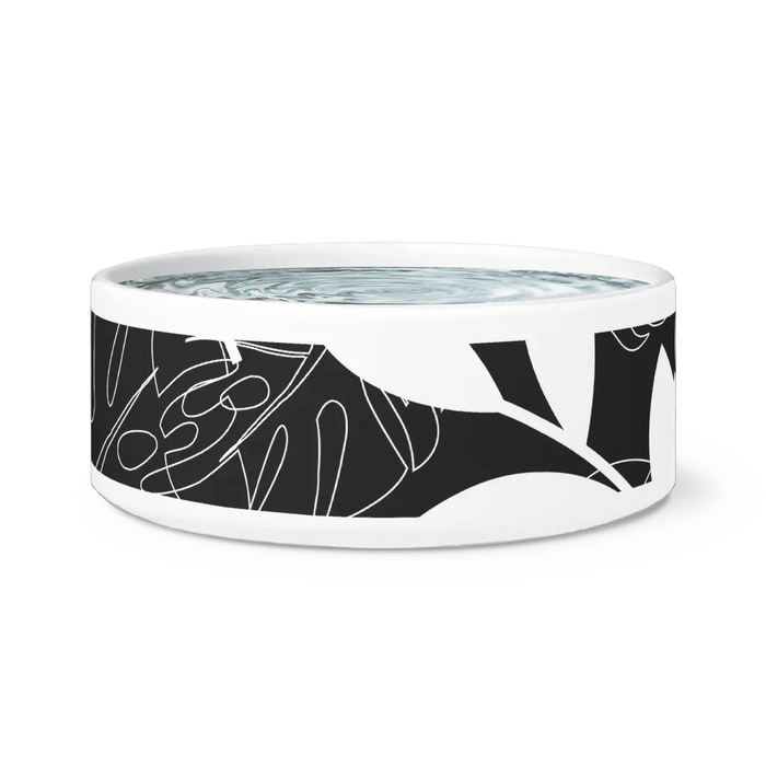 Contemporary Design Ceramic Pet Bowl with Stylish Print