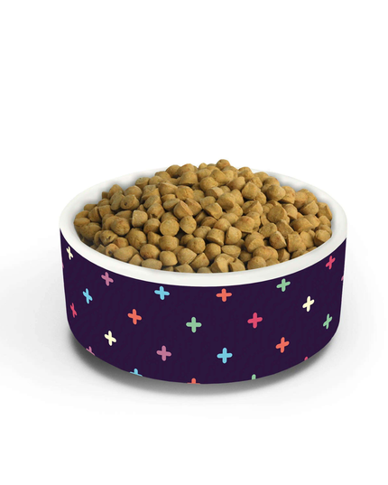 Elegant Ceramic Pet Bowl with Trendy Design for Home Aesthetics