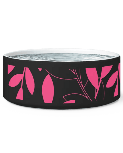 Chic Ceramic Pet Bowl with Adorable Paw Print Accent