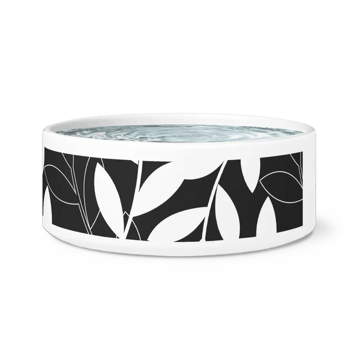 Contemporary Design Ceramic Pet Bowl with Stylish Print