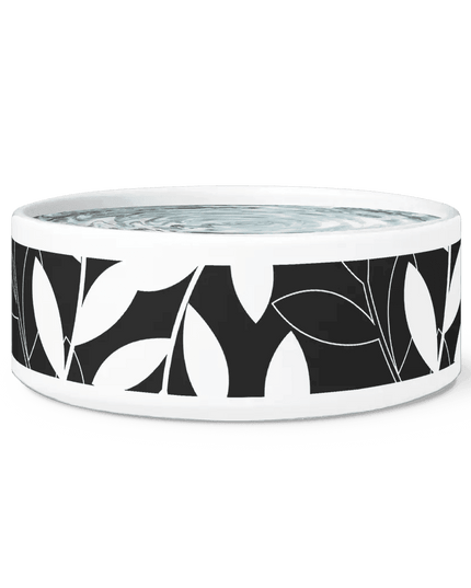 Chic Ceramic Pet Bowl with Adorable Paw Print Accent