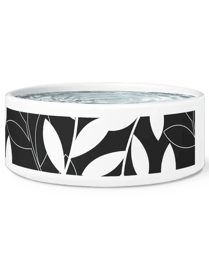 Chic Ceramic Pet Bowl with Adorable Paw Print Accent