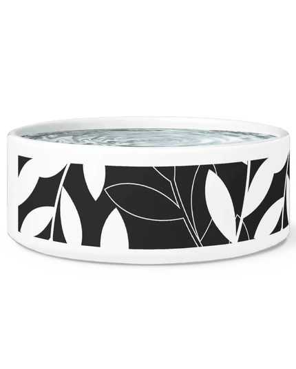 Chic Ceramic Pet Bowl with Adorable Paw Print Accent