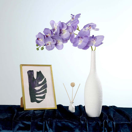 AliKopy 40" Tall Lavender Lilac Silk Orchid Flower Bouquets, 2 Stems