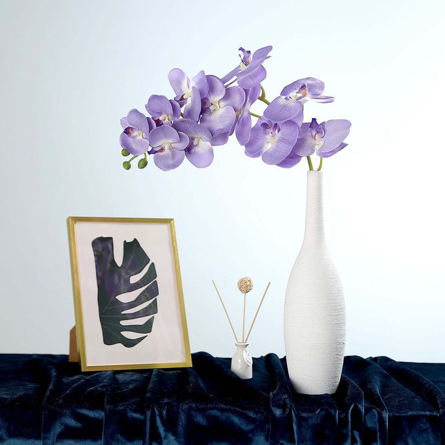 AliKopy 40" Tall Lavender Lilac Silk Orchid Flower Bouquets, 2 Stems