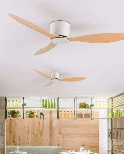 Lux&Vitae Modern Low-Profile Ceiling Fan with Remote Control - 6 Speed DC Motor