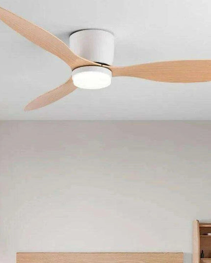 Lux&Vitae Modern Low-Profile Ceiling Fan with Remote Control - 6 Speed DC Motor