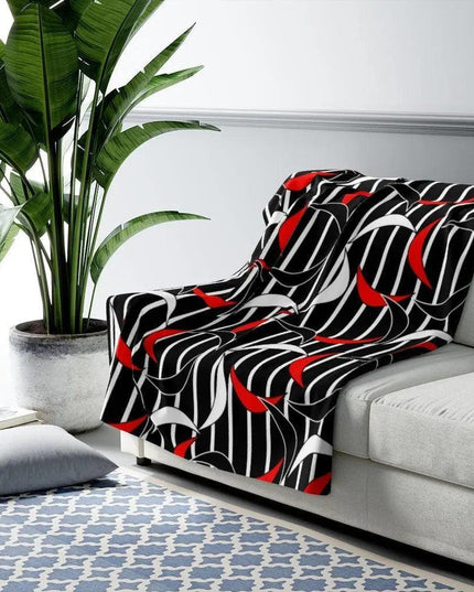 Cozy Elegance Printed Sherpa Fleece Blanket for Ultimate Comfort