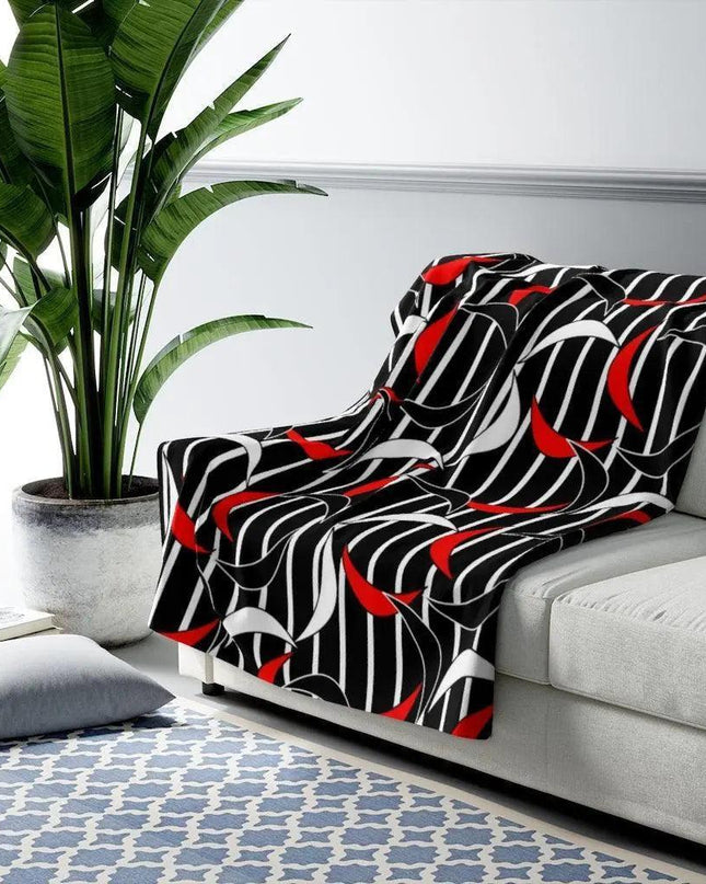 Cozy Elegance Printed Sherpa Fleece Blanket for Ultimate Comfort