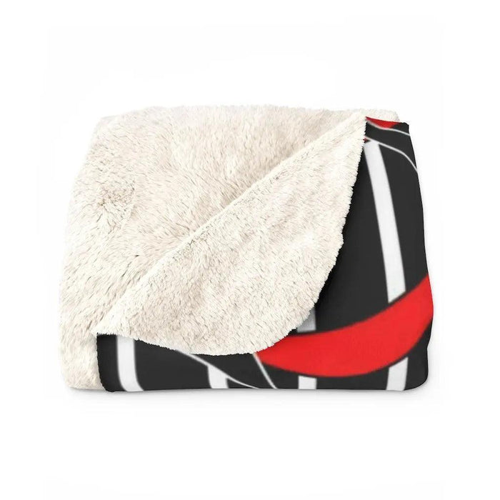 Cozy Printed Sherpa Fleece Throw Blanket