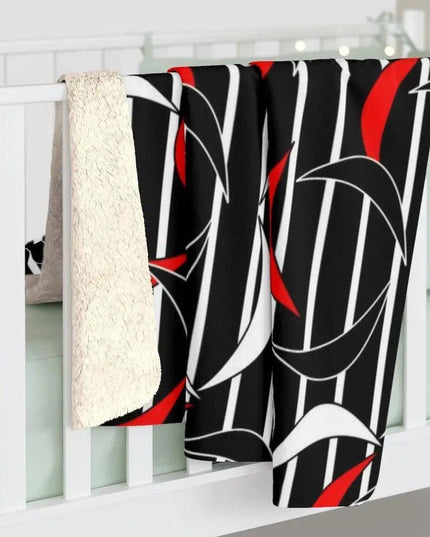 Cozy Elegance Printed Sherpa Fleece Blanket for Ultimate Comfort