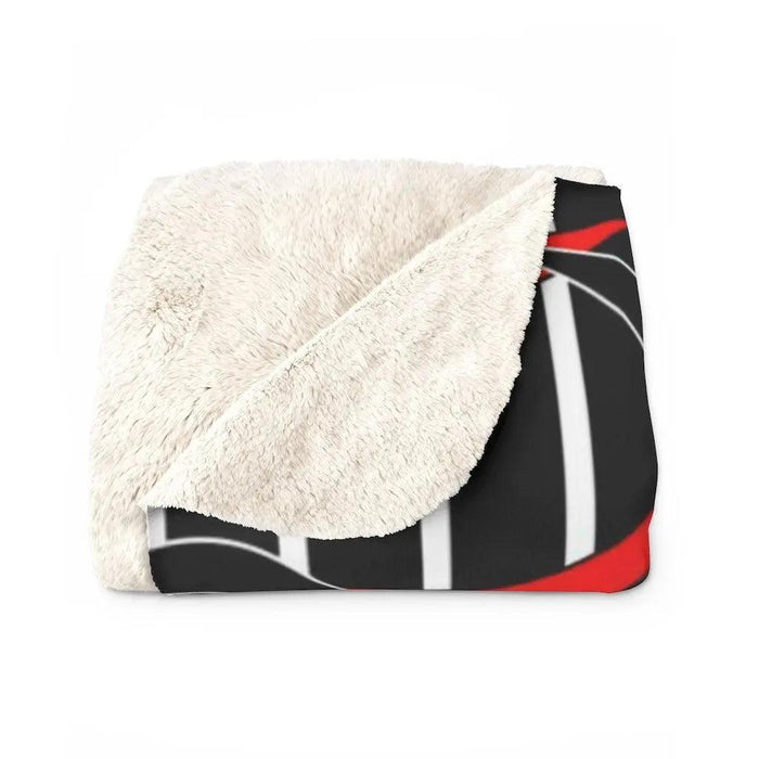 Cozy Printed Sherpa Fleece Throw Blanket