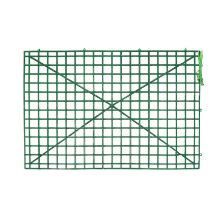 AliKopy 10 Pack Dark Green Artificial Flower Wall Grid Panels, 24"x16