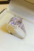 Classic 5 Carat Moissanite and Zircon Sterling Silver Ring - Forever Elegance