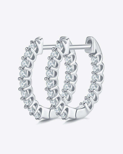 Elegant Lab-Diamond Sterling Silver Earrings with Premium Gift Presentation