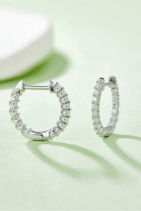 Luxurious Lab-Diamond Sterling Silver Earrings with Deluxe Presentation Box