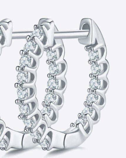 Elegant Lab-Diamond Sterling Silver Earrings with Premium Gift Presentation