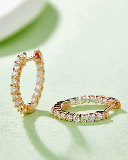 Elegant Lab-Diamond Sterling Silver Earrings with Premium Gift Presentation