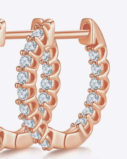 Elegant Lab-Diamond Sterling Silver Earrings with Premium Gift Presentation