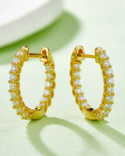 Elegant Lab-Diamond Sterling Silver Earrings with Premium Gift Presentation