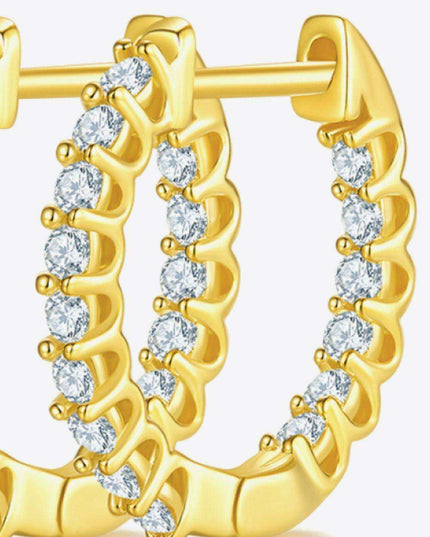 Elegant Lab-Diamond Sterling Silver Earrings with Premium Gift Presentation