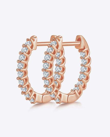 Elegant Lab-Diamond Sterling Silver Earrings with Premium Gift Presentation