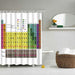 Multi-size Calendar Printing Shower Curtain - Très Elite