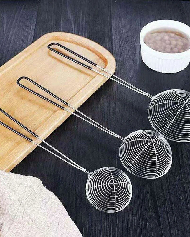 Premium Stainless Steel Skimmer and Colander Cooking Essentials Set