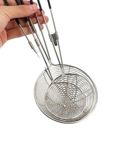 Premium Stainless Steel Skimmer and Colander Cooking Essentials Set