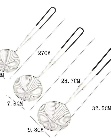 Premium Stainless Steel Skimmer and Colander Cooking Essentials Set